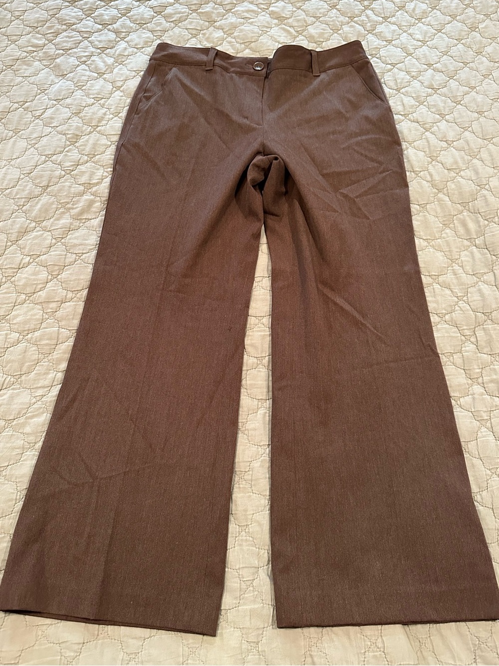 Talbots Women's Brown Wide-Leg Dress Pants